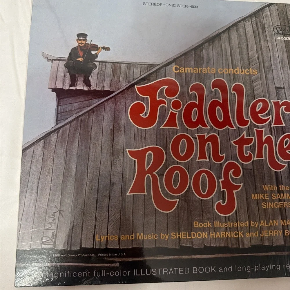 Disney- Camarata Conducts Fiddler On The Roof 1968 Buena Vista Vinyl LP record - Picture 14 of 16